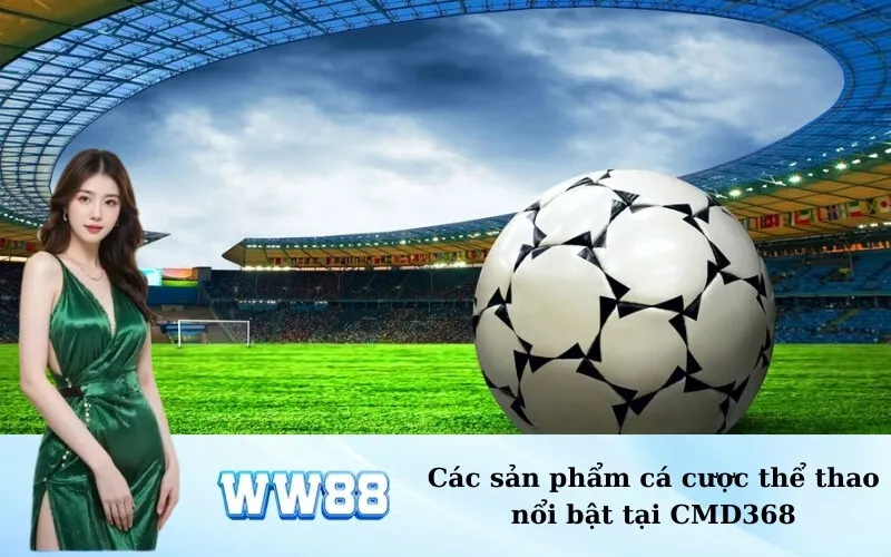 Các sản phẩm cá cược thể thao nổi bật tại CMD368