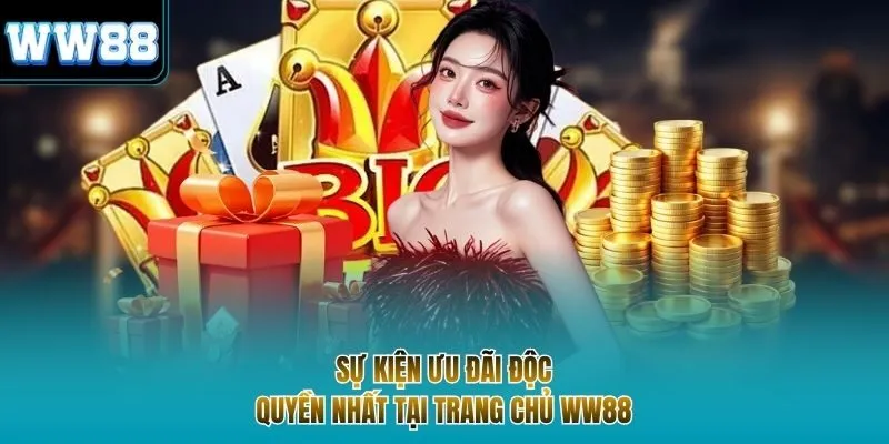 Sự kiện ưu đãi độc quyền nhất tại trang chủ WW88